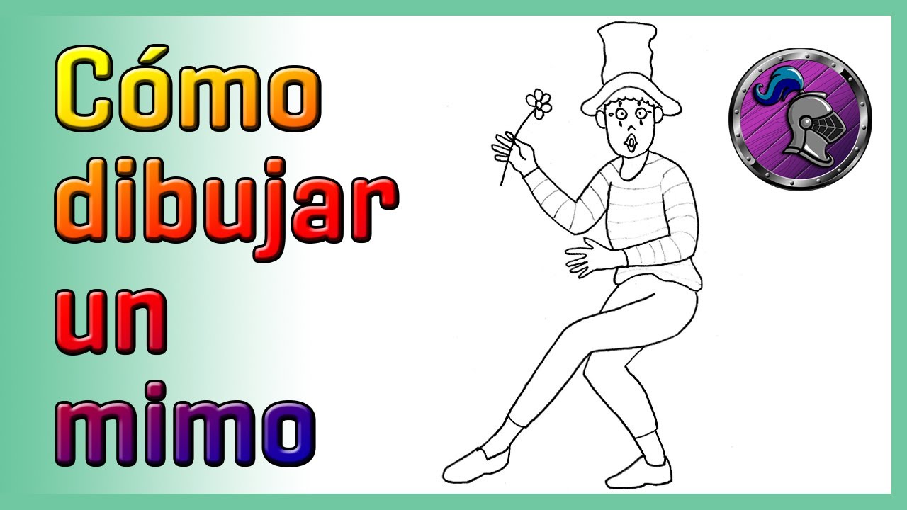 👀Cómo dibujar UN MIMO 👀How to draw A MIME✏️😁