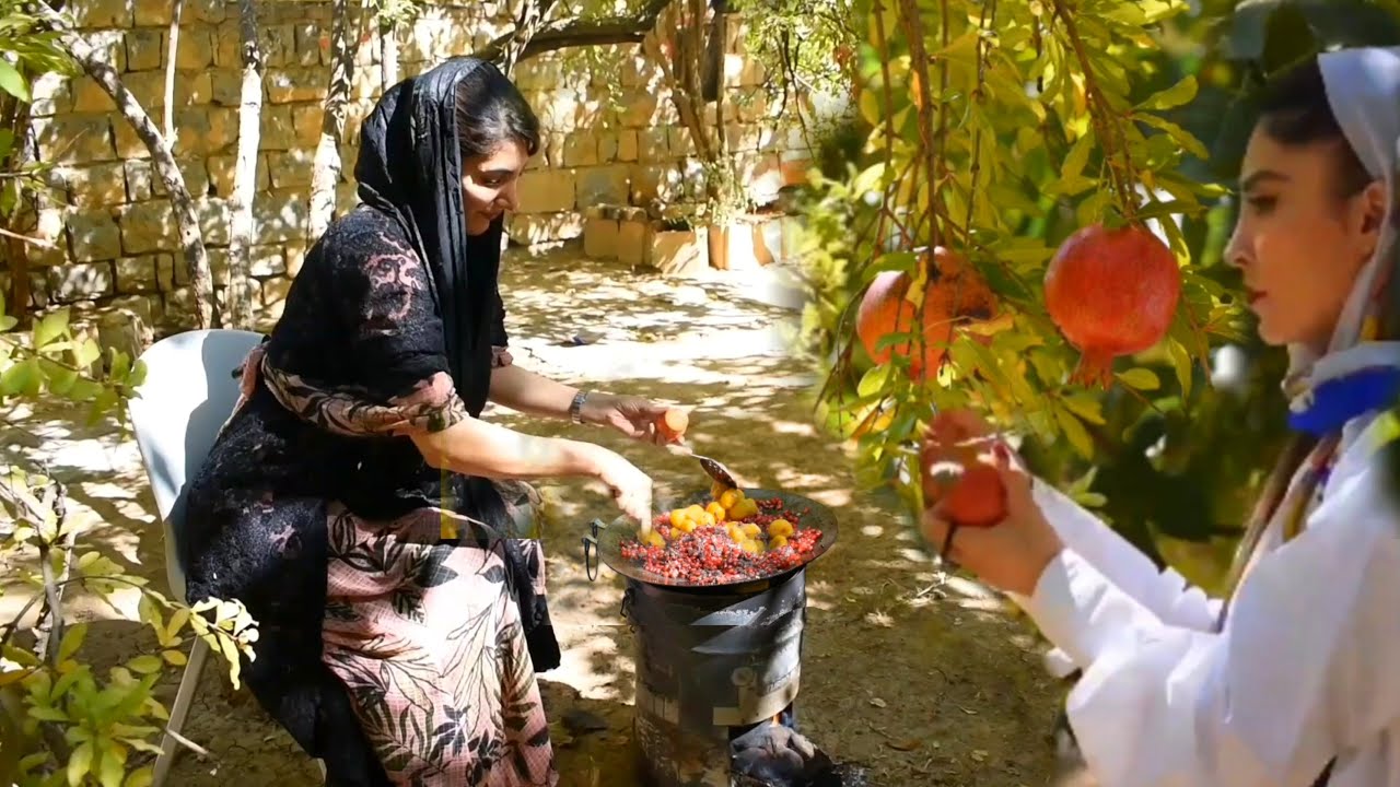 Cooking Iranian stuffed chicken in village style | Iran village life