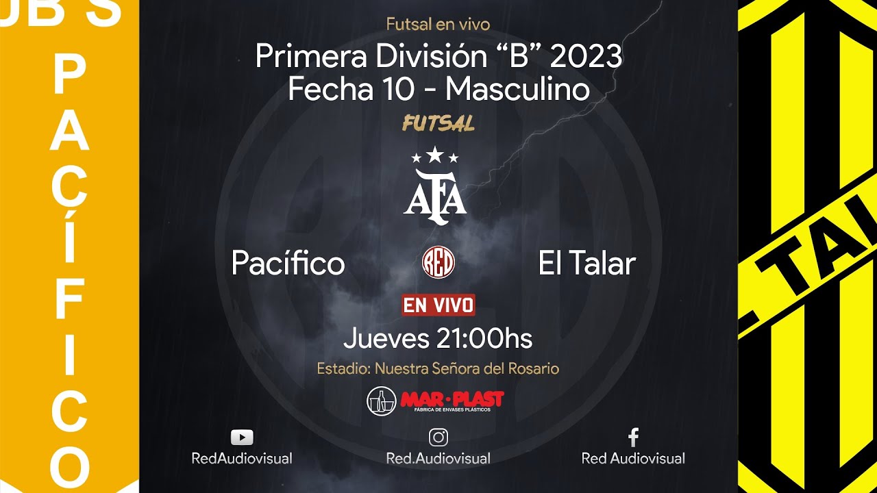 🔴 Pac&iacute;fico vs El Talar - Fecha 10 - Primera Divisi&oacute;n B - Futsal AFA 2023 - Masculino