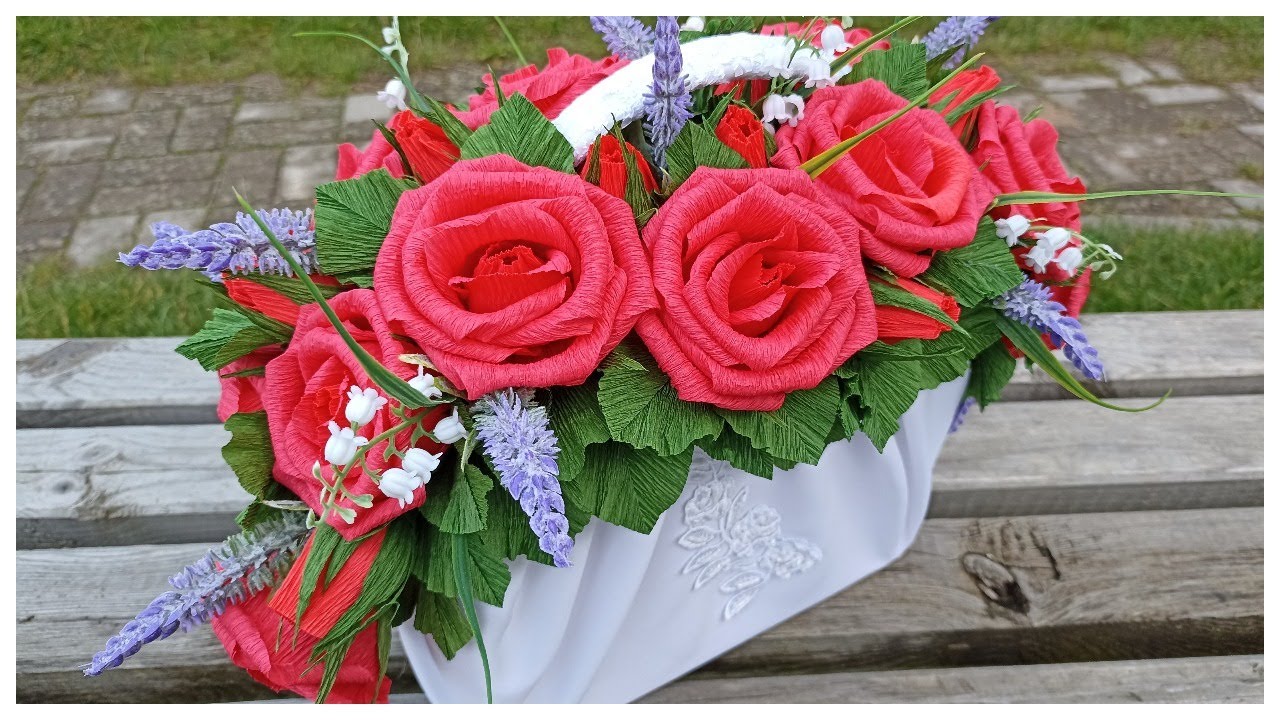 🔊ВЫ ДОЛЖНЫ ЭТО УВИДЕТЬ! 🔥КРАСИВАЯ сумочка с РОЗАМИ. Roses made of paper. Diy craft/ Diy ideas/ Rose.
