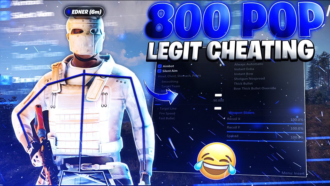 RUST CHEATING on 800 POP Server with the BEST RUST CHEAT.. (Domination)
