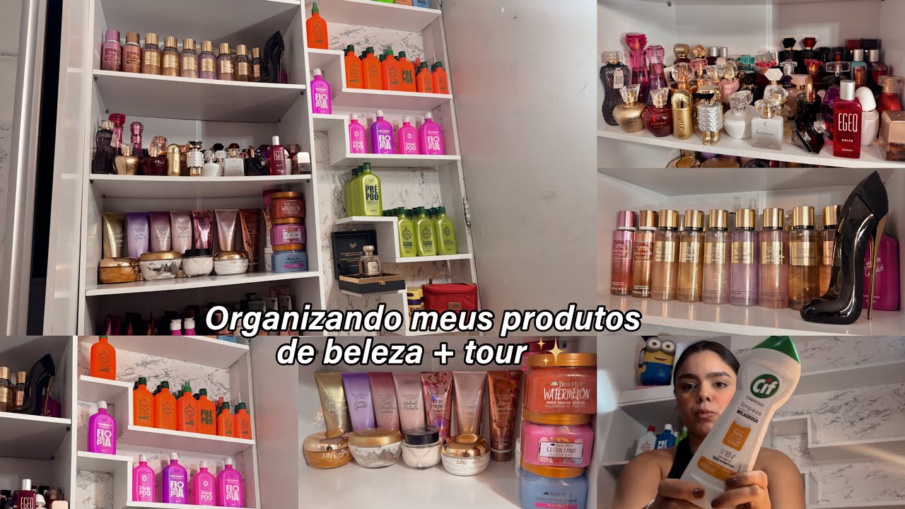 ORGANIZANDO MEUS PRODUTOS DE BELEZA + TOUR✨| #explorar #tour