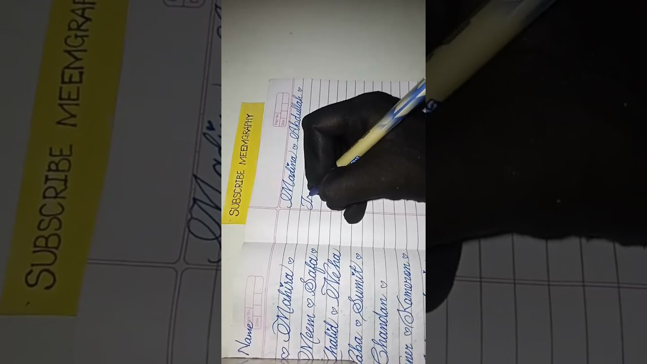 LIVE 🔴 Name Writing #namewriting #cursivewriting #cursivecalligraphy #cursivecapitalletters 