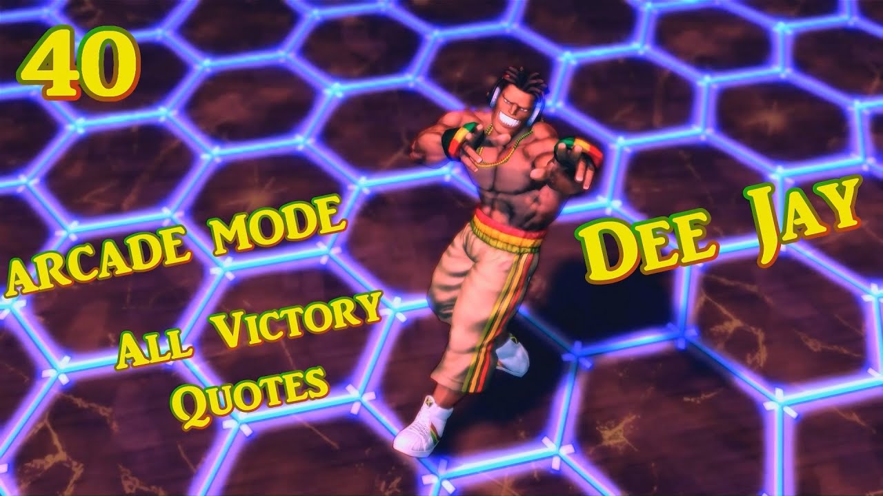 Dee Jay - All Victory Quotes ( ARCADE MODE ) / Ultra Street Fighter 4