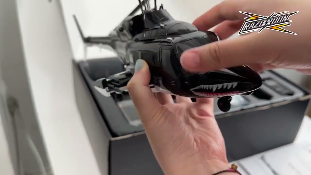 Unboxing the AW-911 Airwolf 1/34 Scale GPS RC Helicopter #rc #airwolf #helicopter #gps #razordon