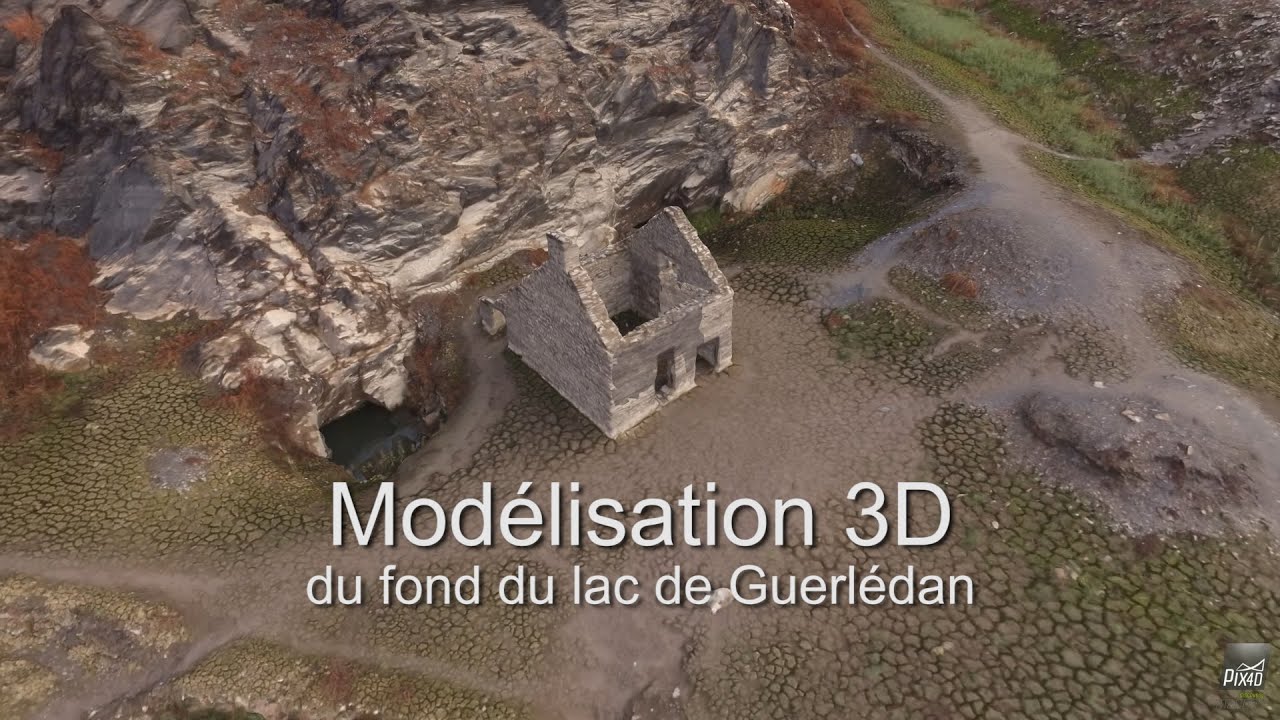 Reconstitution du lac ass&eacute;ch&eacute; de Guerl&eacute;dan en 3D - Les vestiges immortalis&eacute;s &agrave; tout jamais