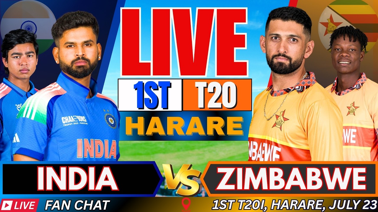 🔴LIVE: Ind vs Zim 1st T20 Match 2026 | India vs Zimbabwe Live Cricket Score & Commentary, Watchalong