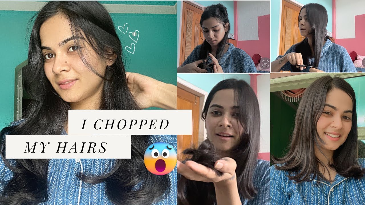 I chopped my hair by myself😱😰😨Do I regret it now?🙄