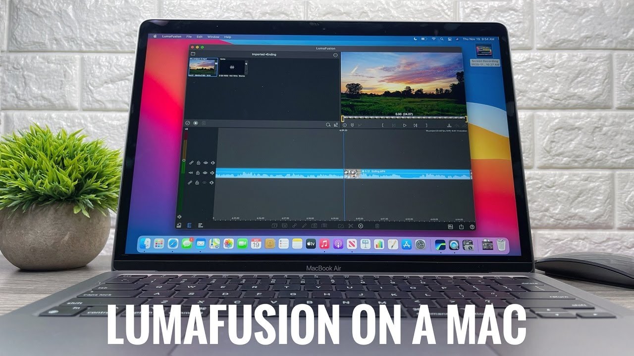 LumaFusion Running On An M1 MacBook Air With BigSur