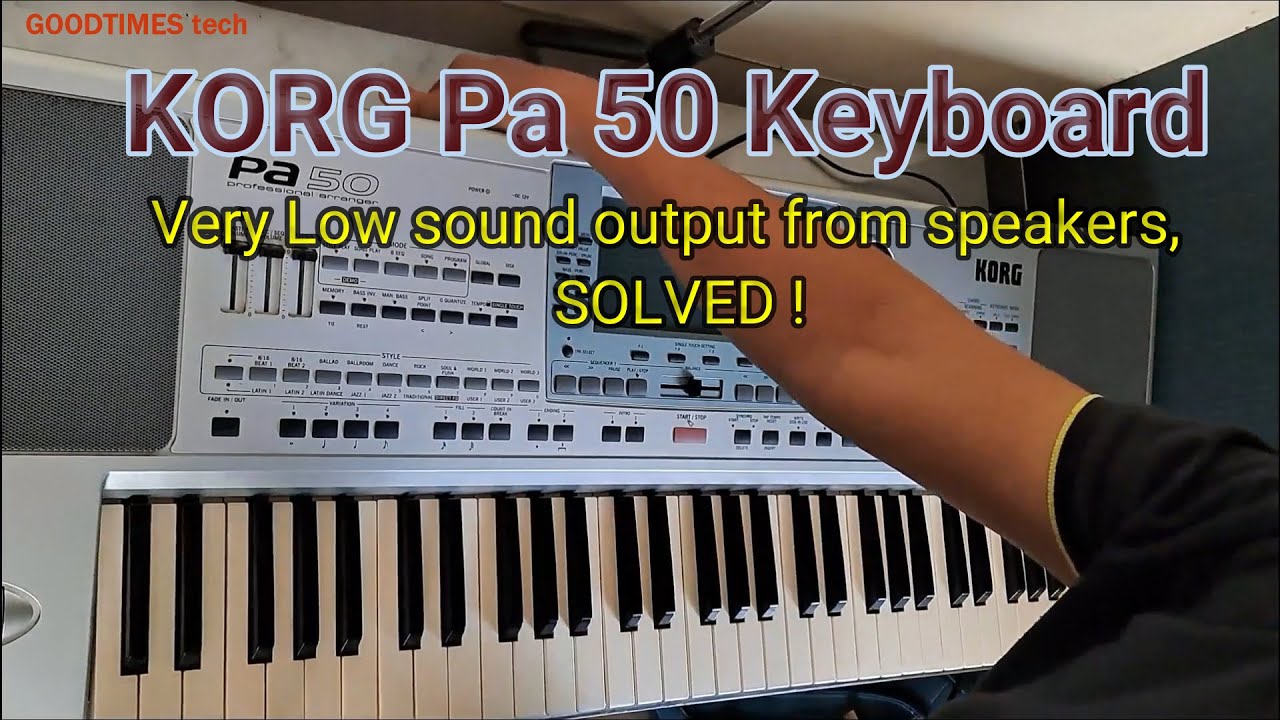 Профессиональный аранжировщик KORG Pa50 | Очень тихий звук из динамиков | РЕШЕНО