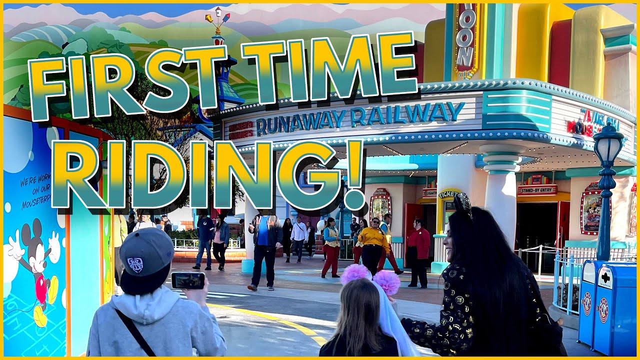 First Time Riding Mickey & Minnie's Runaway Railway