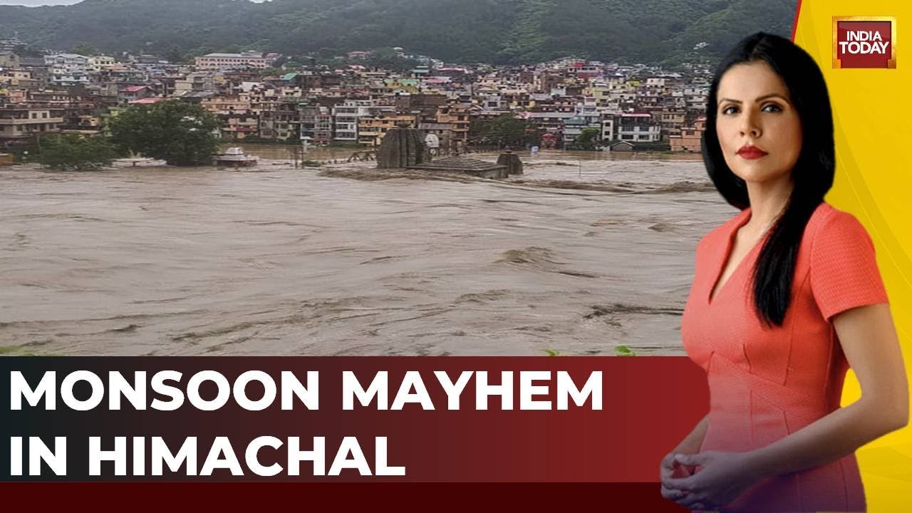 Due To Incessant Rains, Water  Enters The Residential Areas In Mandi. Watch Report From Ground Zero