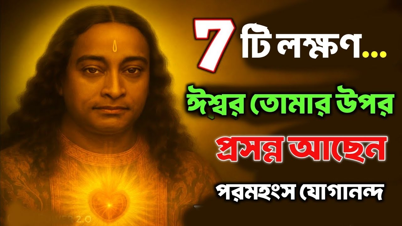 7টি লক্ষণ দেখা গেলে ঈশ্বর তোমার উপর প্রসন্ন আছেন | Bengali Spiritual Video By Paramhansa Yogananda