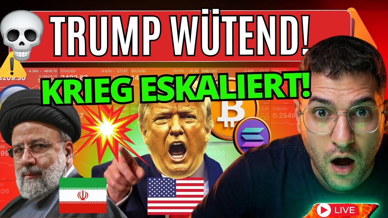 🚨 BREAKING: TRUMP WÜTEND UND DROHT MIT TOD! ⚠️ KRIEG ESKALIERT! BITCOIN?