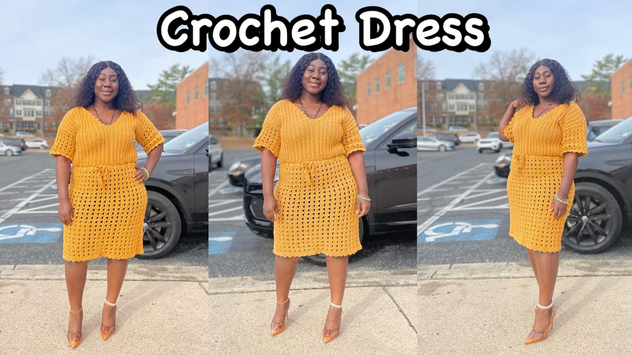 CROCHET DEESS | CROCHET SHIRT DRESS