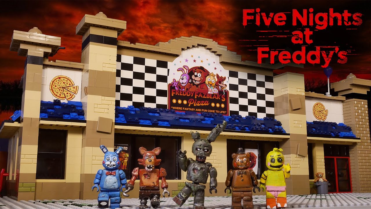 LEGO Самоделка - Пиццерия Фредди / Horror Game Five Nights at Freddy's / LEGO MOC FNaF