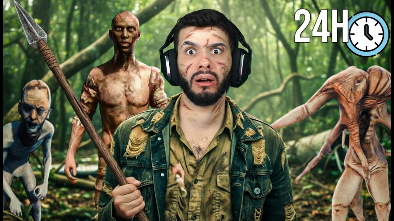 SOBREVIVI 24H EM UMA ILHA CHEIA DE CANIBAIS! - The Forest #2