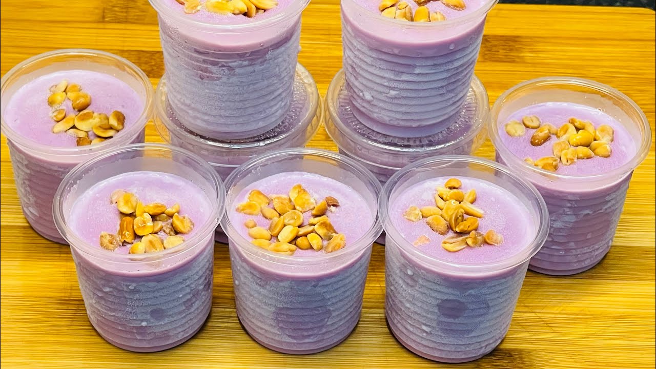 Cách làm kem khoai môn ly tại nhà đơn giản nhất