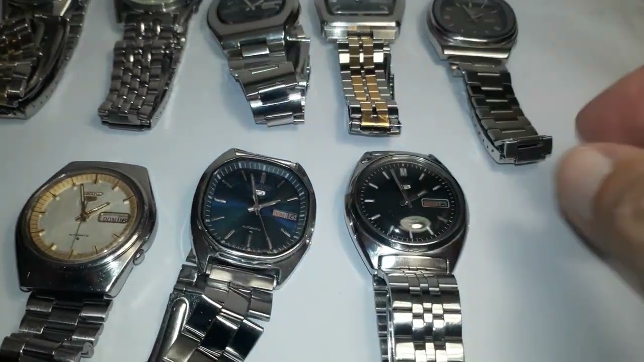 Mi coleccion de Seiko 5 desde 1969 hasta 1989, movimientos 6119/6309 & 7009
