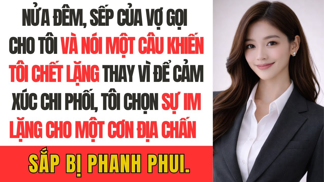Nửa đêm, sếp của vợ gọi cho tôi và nói một câu khiến tôi chết lặng