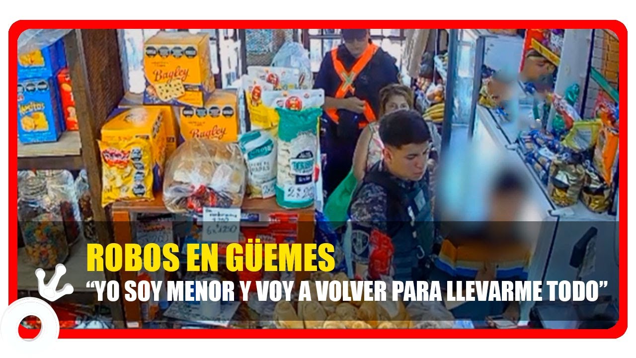 INSEGURIDAD en Güemes: la frase de un delincuente menor de edad que aterra a los comerciantes