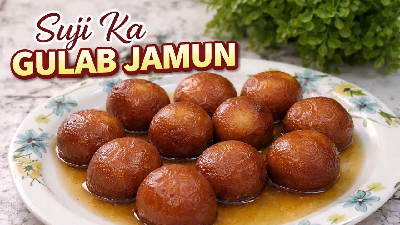 Suji Ka Gulab Jamun Recipe | Soft & Juicy Rava Gulab Jamun | @FoodFantastik 