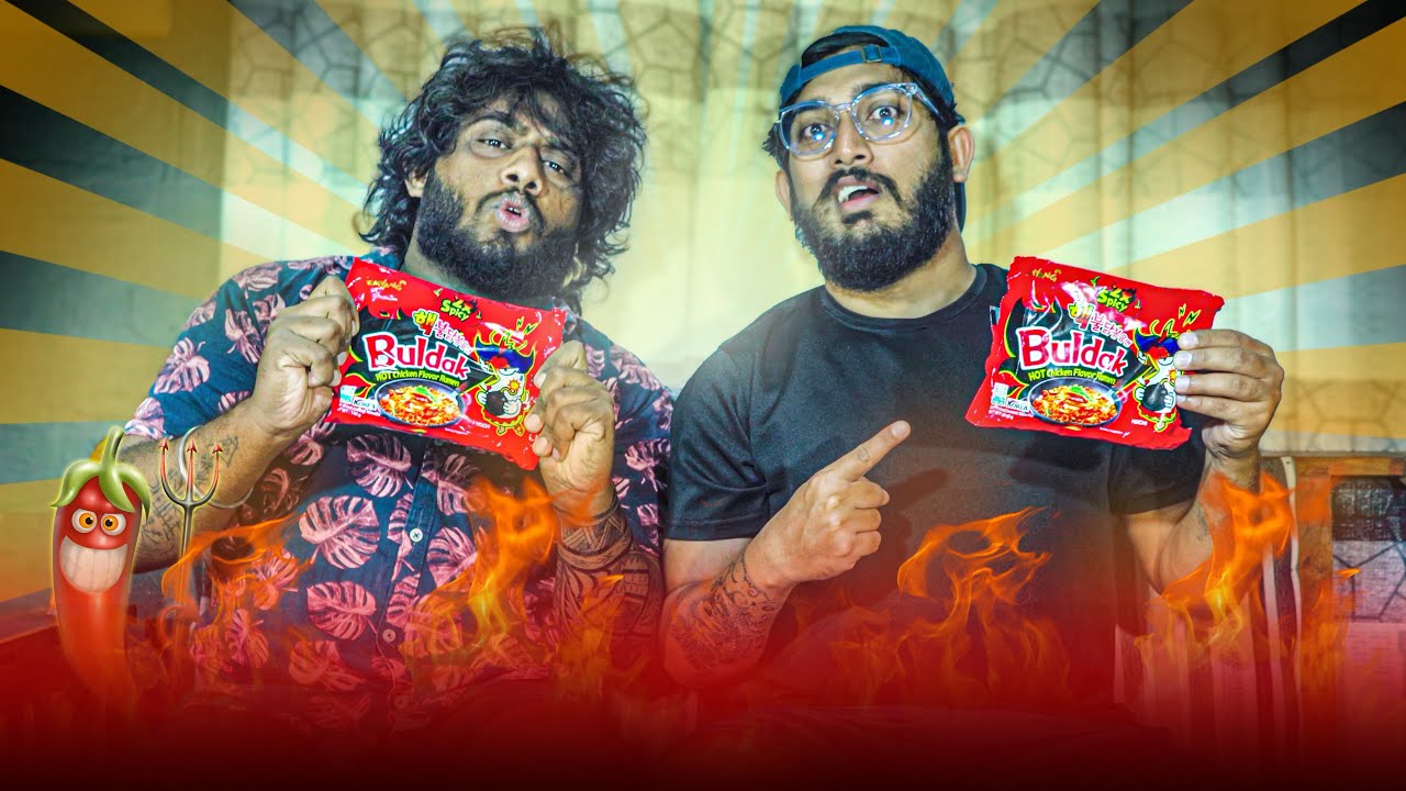 Korean 2X Spicy Fire Noodle Challenge 🔥🌶 - Dukka Productions (​⁠​⁠​⁠@Dukka)