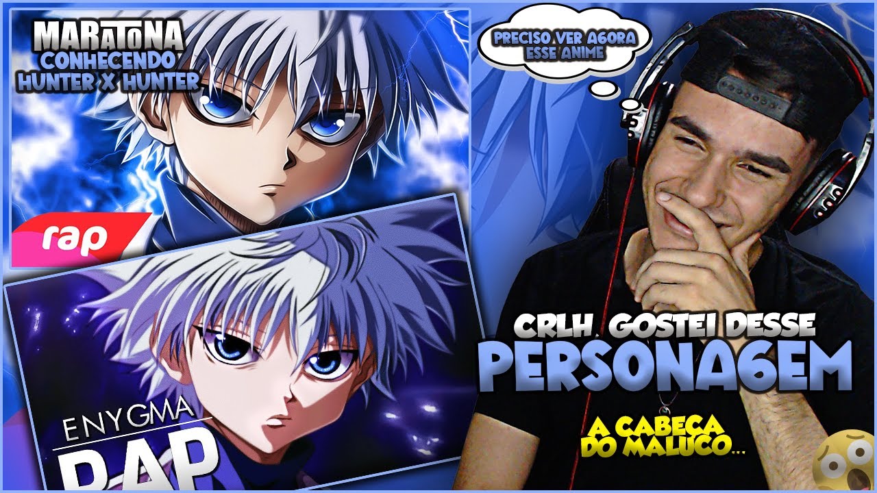 (2 em 1) REACT - Rap do Killua (Hunter x Hunter) | 7 Minutoz | Enygma [MARATONA HXH]
