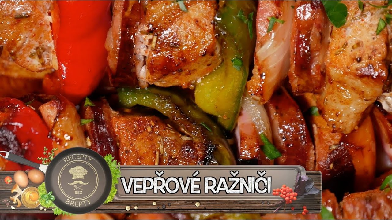 NEJLEPŠÍ RAŽNIČI Z VEPŘOVÉHO MASA (ŠPÍZ) DOBROTA NA ŠPEJLI, DOMÁCÍ HRANOLKY A ČESNEKOVÝ DIP!