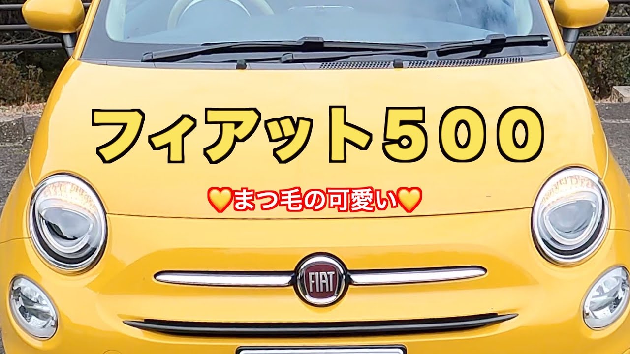 【フィアット500】5年乗っても飽きない！フィアット500の魅力！まつ毛の可愛いチンク【FIAT500】