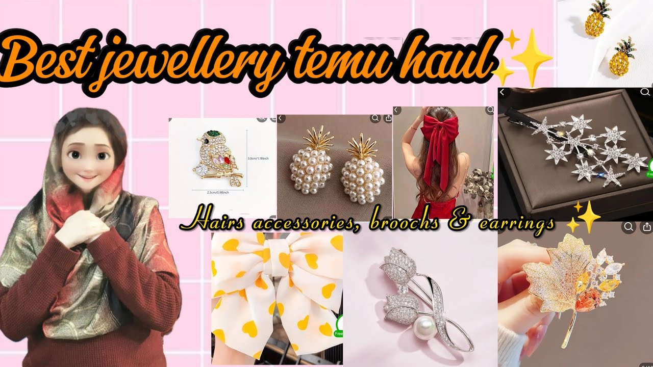 ✨Top Temu Finds: Unique Jewelry & Gorgeous Hair Accessories You Must See!