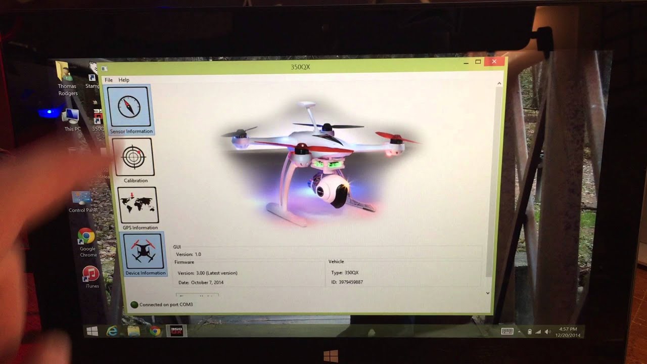 Blade 350 QX2 Upgrade to Firmware 3.0