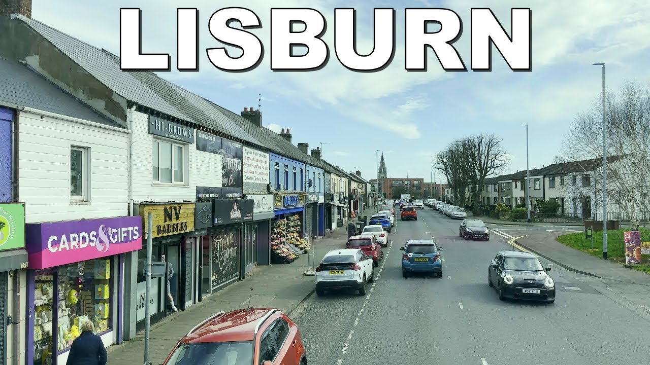 EXPLORING LISBURN CITY in NORTHERN IRELAND * 4K (60fps)