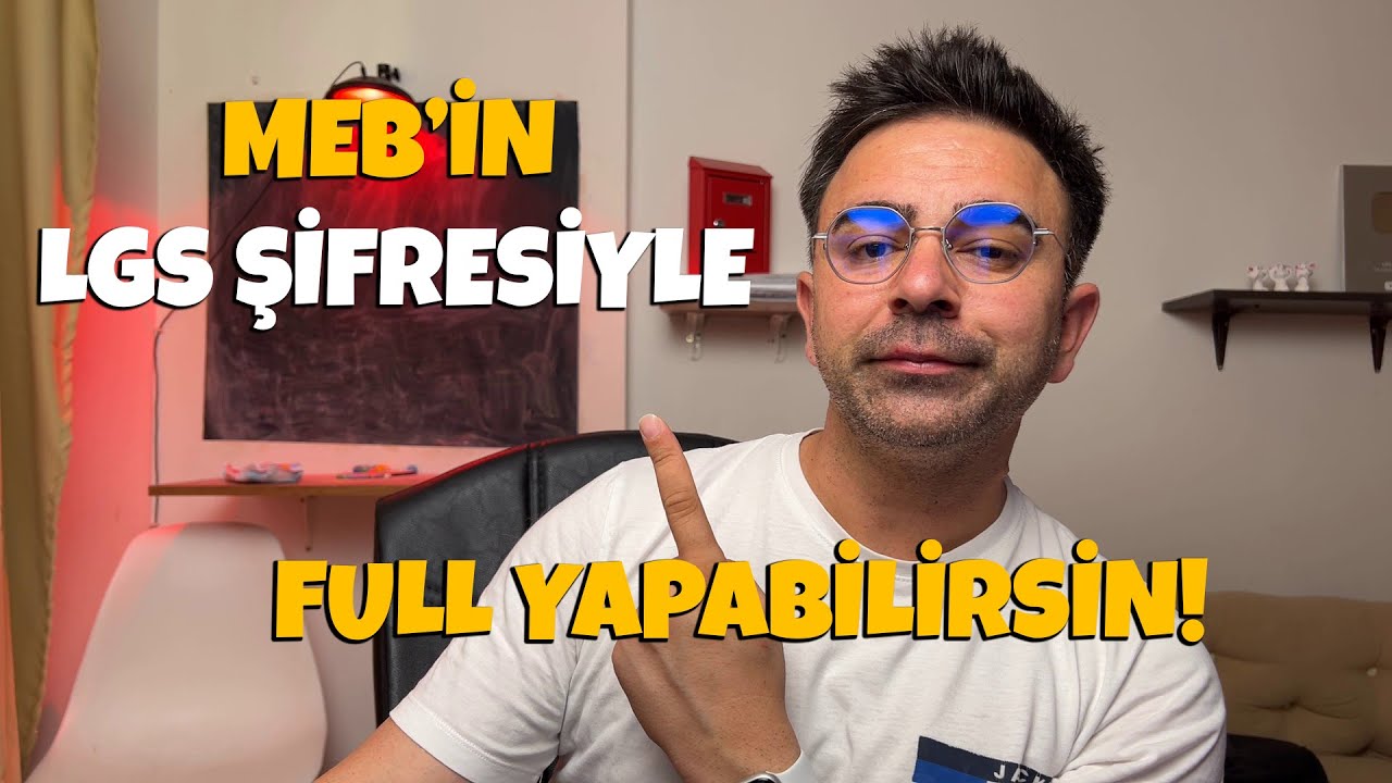 MEB'in LGS Şifresiyle Full Yapabilirsin. LGS 2025