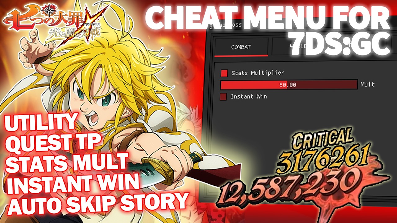 [7DSGC] CHEAT MENU SHOWCASE