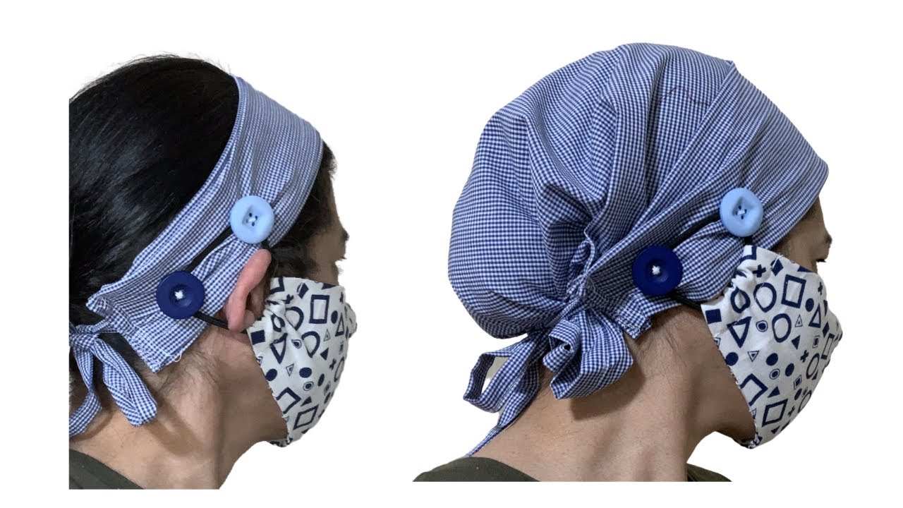 Sew a Headband that Converts to a Full Coverage Scrub Cap sewing tutorial