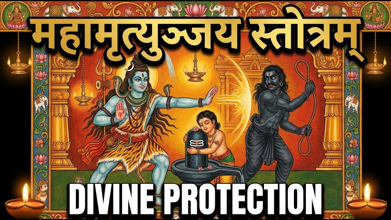 Powerful Maha Mrityunjaya Stotram | Conquers Fear | Divine Protection | for Health & Wellness