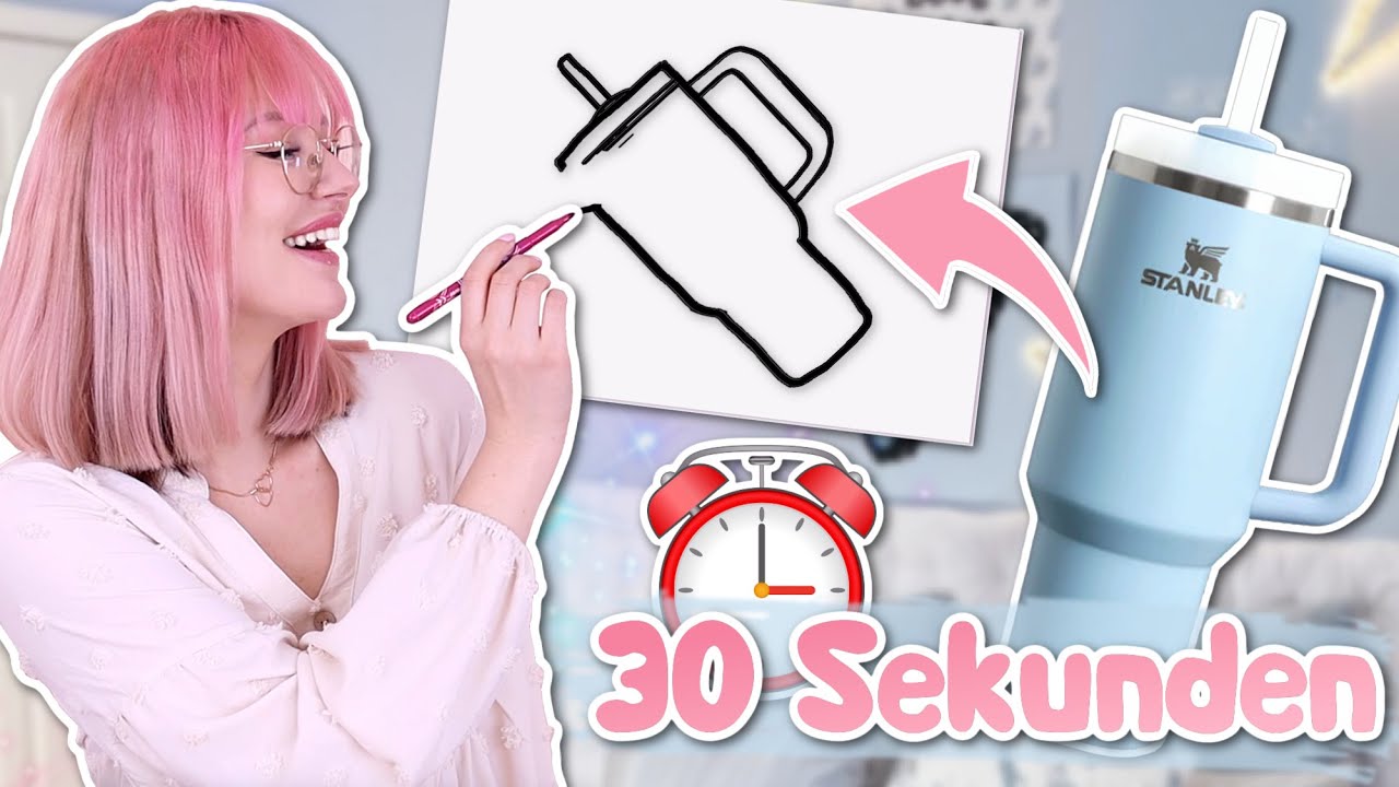 Wenn sie errät was ich zeichne, bekommt sie es ⏳ 30 Sekunden Zeit | ViktoriaSarina