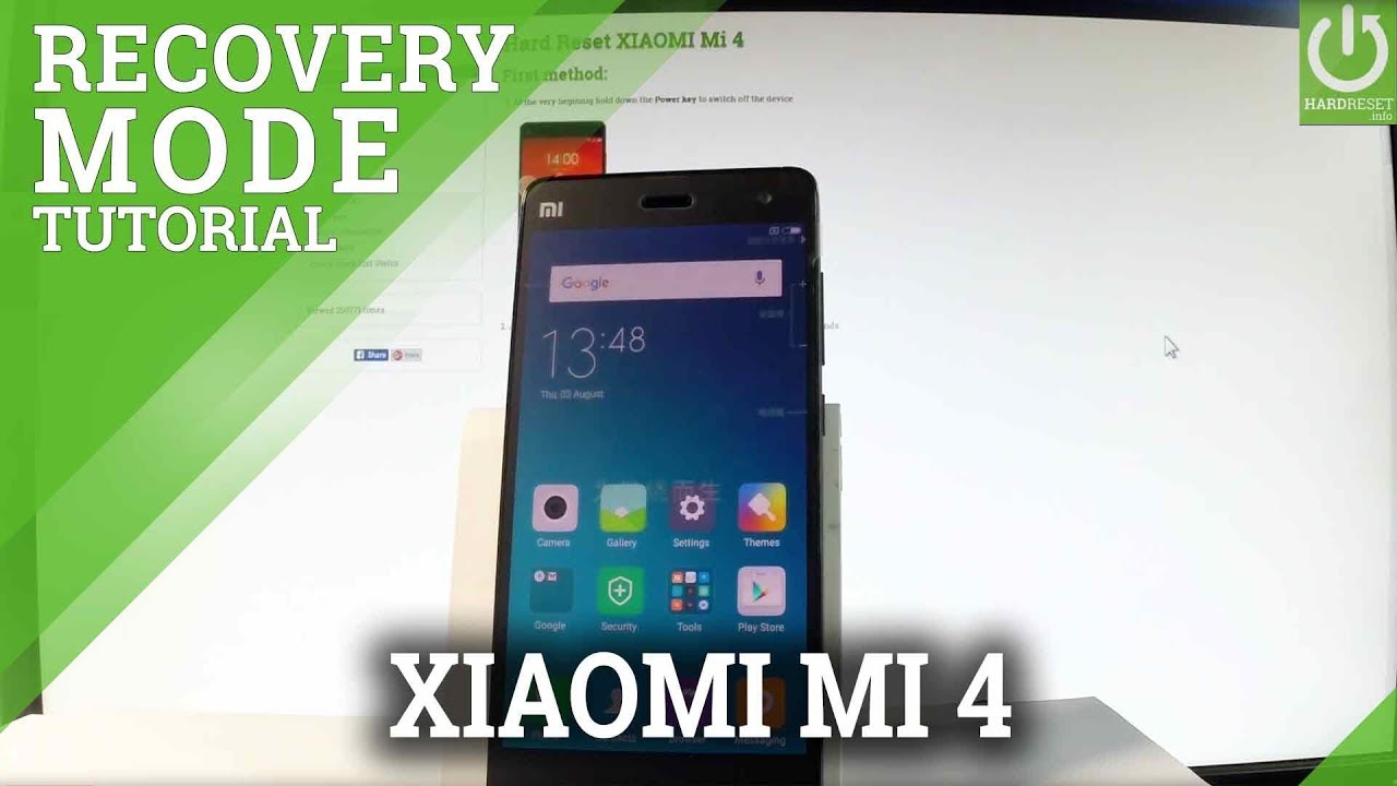 XIAOMI Mi 4 - How to Enter Recovery Mode - MIUI Recovery Mode