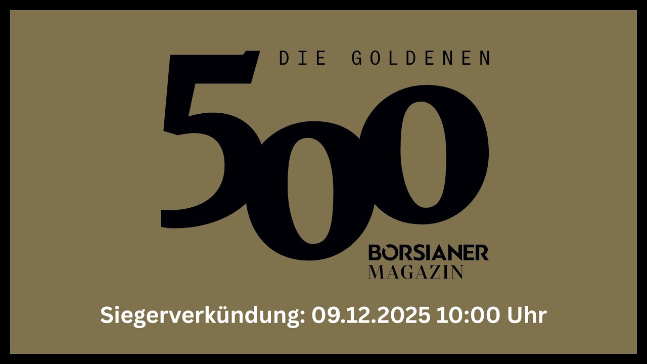 BÖRSIANER 500 Siegerverkündung 2025