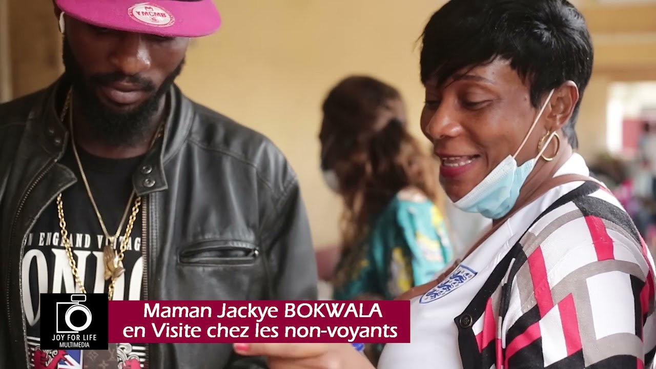 Visite de maman Jackye Bokwala à l'institut pour Aveugle de Kinshasa