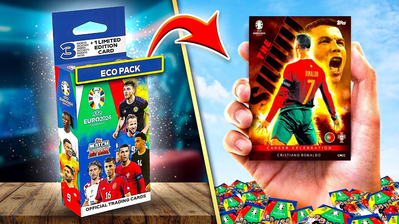 I Pulled Ultimate CRISTIANO RONALDO From TOPPS UEFA EURO 2024 Match Attax [ Eco Pack ]