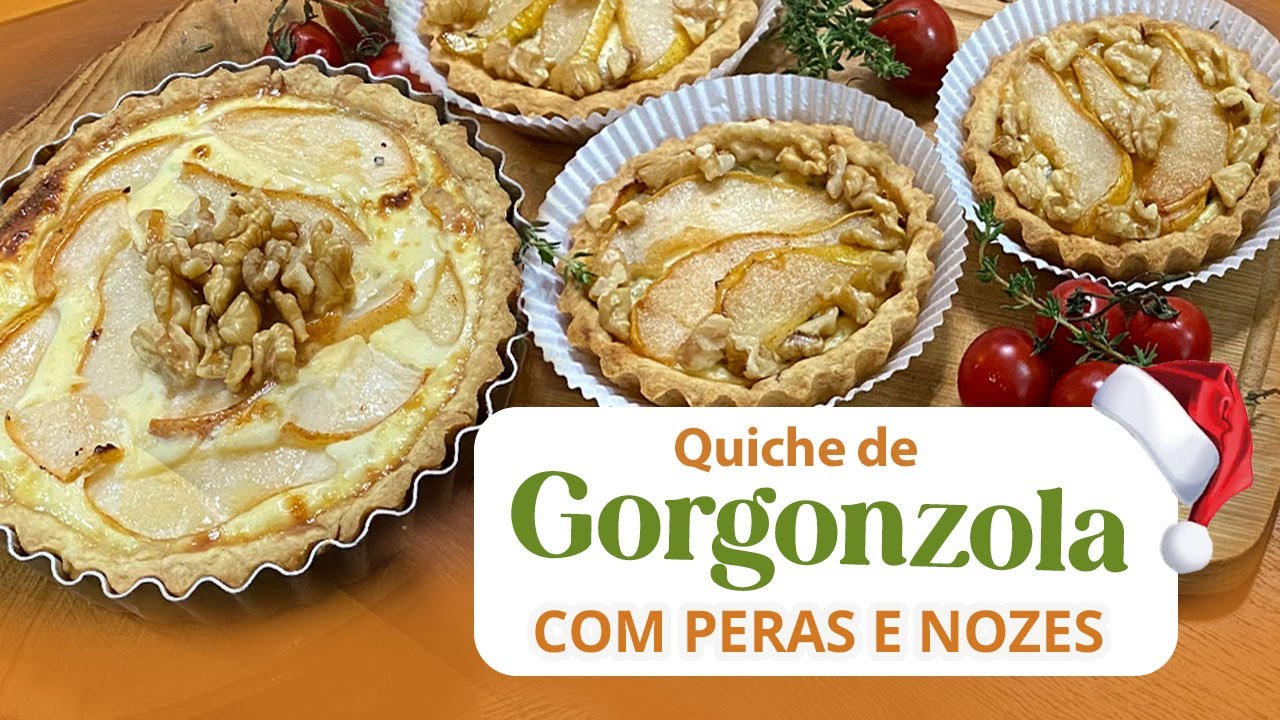 Torta de Gorgonzola com Pera e Nozes 🥧 Receita pra arrasar no Ano Novo