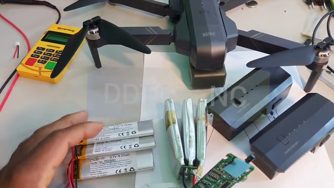 Como Aumentar a Potência da Bateria de Qualquer Drones SJRC F11 e Outros  #DDTGiroNC