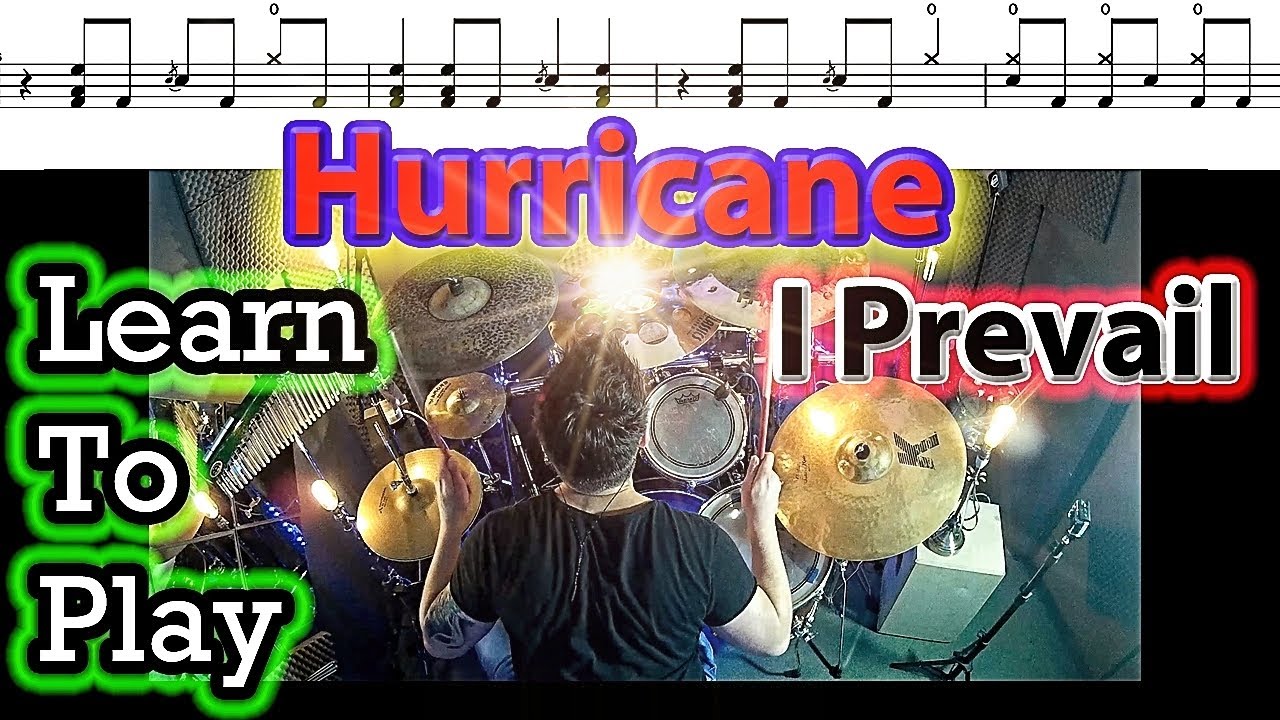 Hurricane I PREVAIL Drum Tutorial Lesson