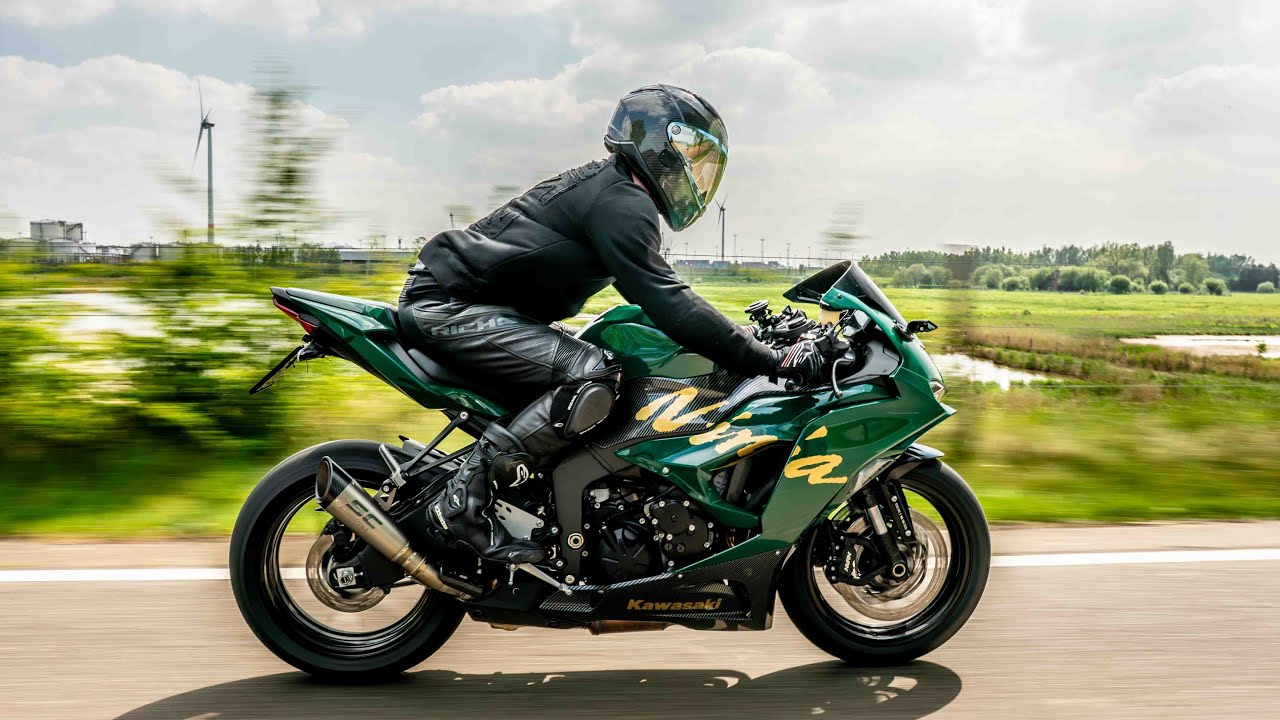 KAWASAKI NINJA ZX-6R 2025 SC PROJECT EXHAUST SOUND / FLY BY'S / REVS / WHEELIE