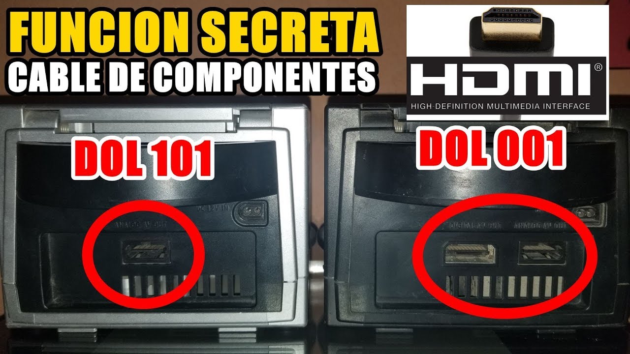 Sabias de esta Función Desconocida de Gamecube? Cable de Componentes (HDMI MOD)