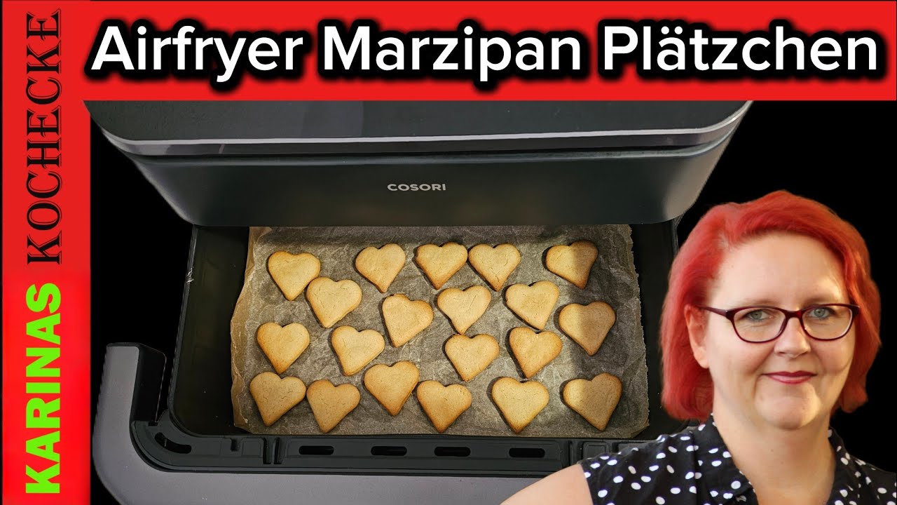 Airfryer Weihnachtsplätzchen – einfache Marzipan Kekse mit Gelinggarantie!