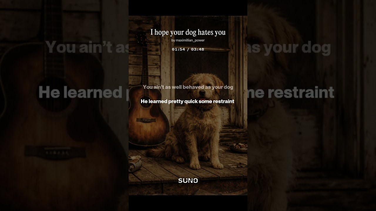 I hope your dog hates you