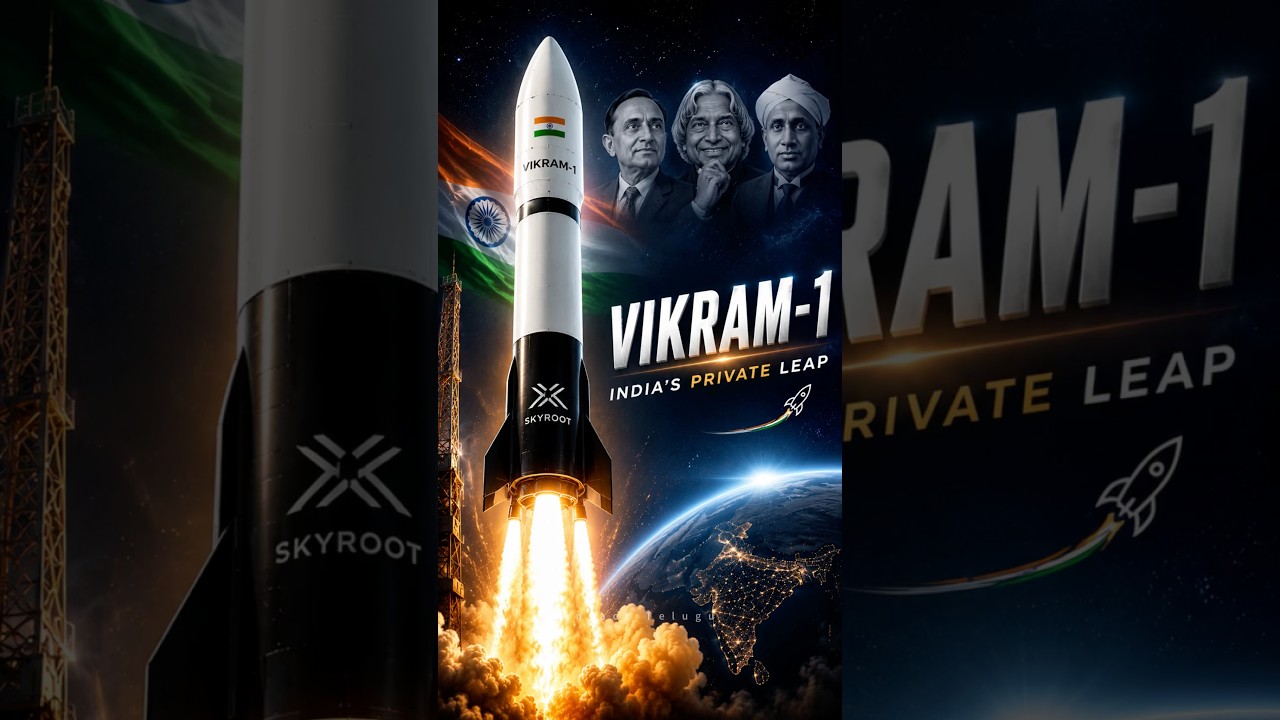India's First Private Rocket Launched! 🚀 Vikram-1 History | #infacttelugu #space #isro #skyroot